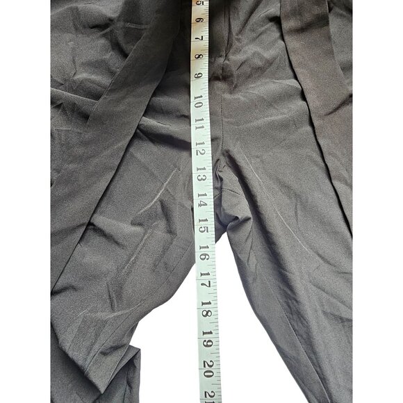 Calvin Klein Wide Leg Polyester Blend Black Cargo Pants Size L - Picture 7 of 8